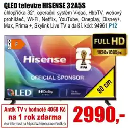 EVA QLED televize HISENSE 32A5S nabídka