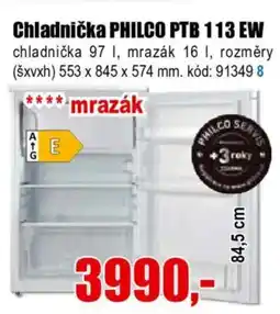 EVA Chladnička PHILCO PTB 113 EW nabídka