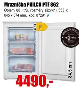 EVA Mraznička PHILCO PTF 862 nabídka