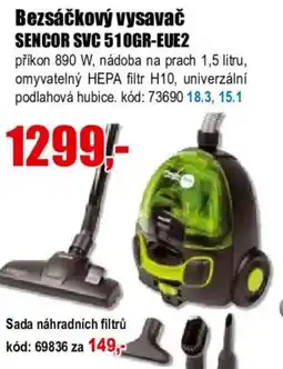 EVA Bezsáčkový vysavač SENCOR SVC 510GR-EUE2 nabídka