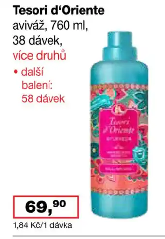 Ráj drogerie Tesori d'Oriente aviváž nabídka