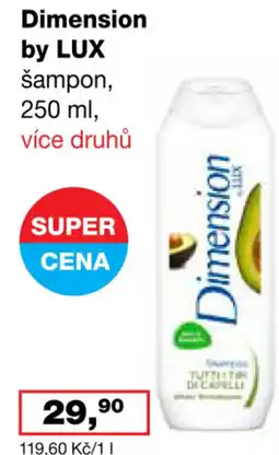 Ráj drogerie Dimension by LUX šampon nabídka