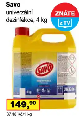 Ráj drogerie Savo univerzální dezinfekce nabídka