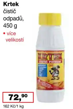 Ráj drogerie Krtek čistič odpadů nabídka