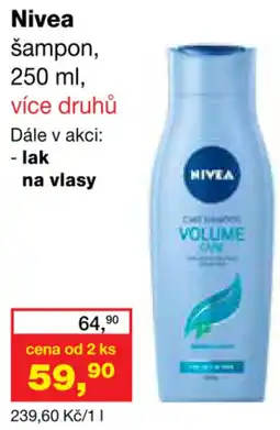 Ráj drogerie Nivea šampon nabídka