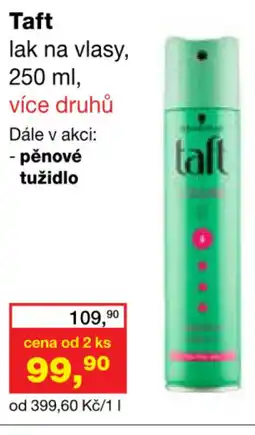 Ráj drogerie Taft lak na vlasy nabídka