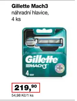 Ráj drogerie Gillette Mach3 náhradní hlavice nabídka