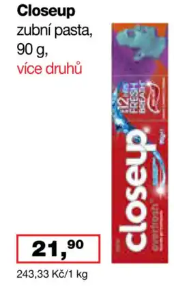 Ráj drogerie Closeup zubní pasta nabídka