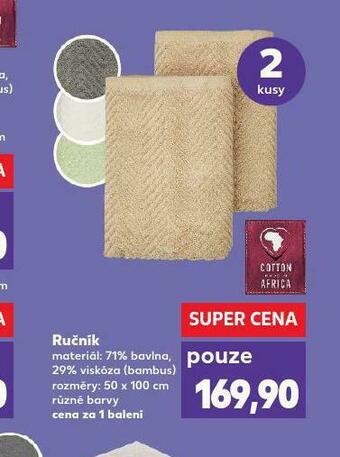 Kaufland Ručník 50 x 100 cm nabídka