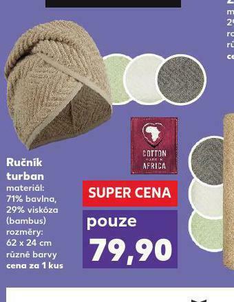 Kaufland Ručník turban nabídka