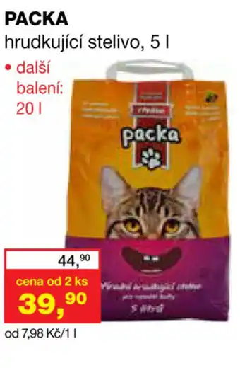 Ráj drogerie Packa hrudkující stelivo nabídka