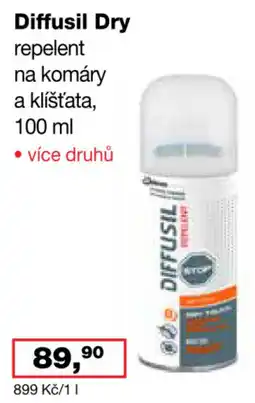 Ráj drogerie Diffusil Dry repelent na komáry a klíšťata nabídka