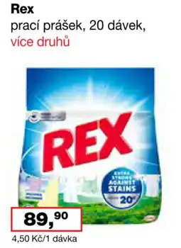 Ráj drogerie Rex prací prášek nabídka
