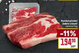 Billa Hovězí přední žebro s kostí cena za nabídka