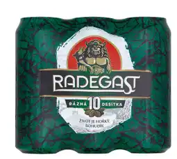 Billa Radegast Rázná 10 6 x 500ml plech 3l nabídka