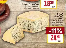 Billa BILLA Císařská Νίνα 45% t. v s. z pultu lahůdek cena za nabídka
