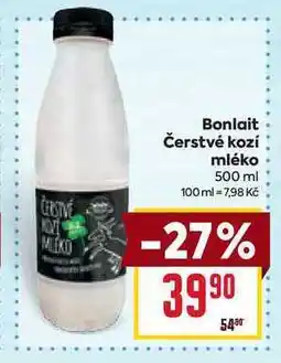 Billa Bonlait Čerstvé kozí mléko nabídka