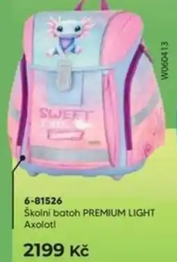 Wiky Školní batoh PREMIUM LIGHT Axolotl nabídka