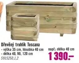 Hornbach Dřevěný truhlík Toscana nabídka