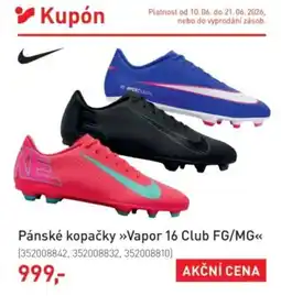 Intersport Pánské kopačky >>Vapor 16 Club FG/MG<< nabídka