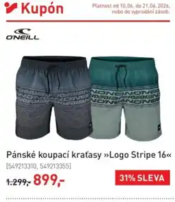 Intersport Pánské koupací kraťasy >>Logo Stripe 16<< nabídka