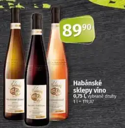 Coop Habánské sklepy vino nabídka