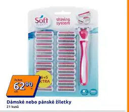 Action Dámské nebo pánské žiletky nabídka