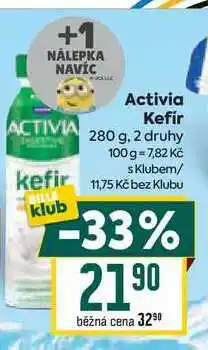 Billa Activia Kefír nabídka