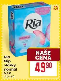 Billa Ria Slip vložky normal 50 ks nabídka