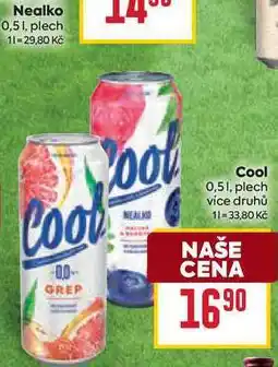 Billa Cool 0,51, plech více druhů nabídka