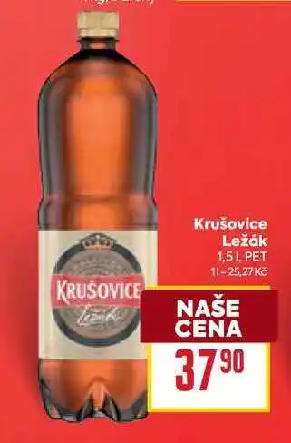 Billa Krušovice Ležák 1,51, PET nabídka