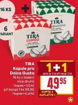 Billa TIRA Kapsle pro Dolce Gusto 16 ks nabídka