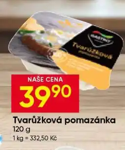 Hruška Tvarůžková pomazánka nabídka