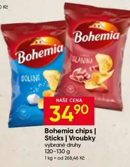 Hruška Bohemia Chips/Sticks/Vroubky nabídka