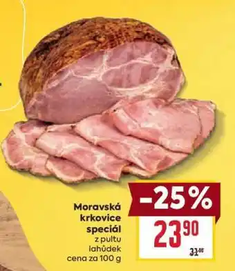 Billa Moravská krkovice speciál nabídka