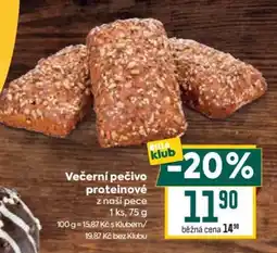 Billa Večerní pečivo proteinové nabídka