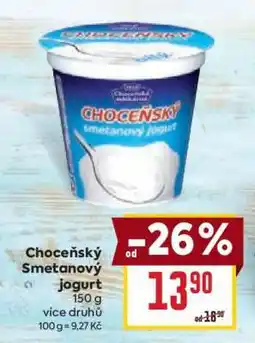 Billa Choceňský smetanový jogurt nabídka