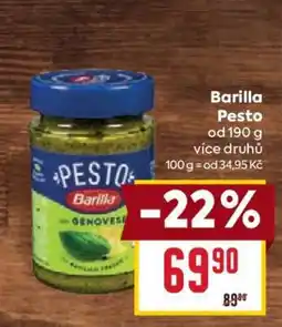 Billa BARILLA Pesto nabídka