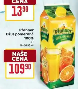Billa PFANNER Džus pomeranč 100 % nabídka
