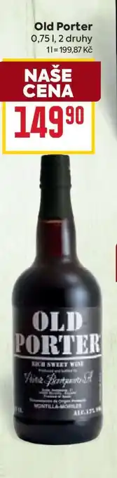 Billa Old Porter nabídka