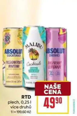 Billa RTD plech, 0,25 l nabídka