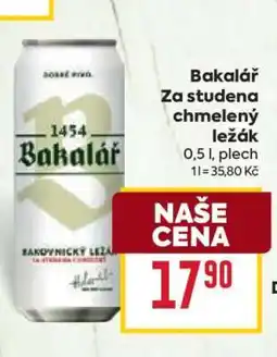 Billa Bakalář Za studena chmelený ležák nabídka