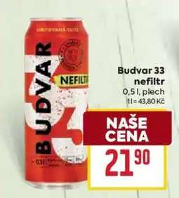 Billa Budvar 33 nefiltrováno nabídka