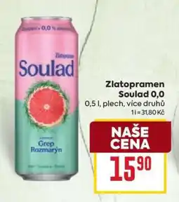 Billa Zlatopramen Soulad 0,0% nabídka