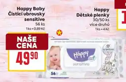 Billa Happy Baby Čistící ubrousky sensitive nabídka