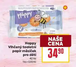 Billa Happy Vlhčený toaletní papír měsíček pro děti nabídka