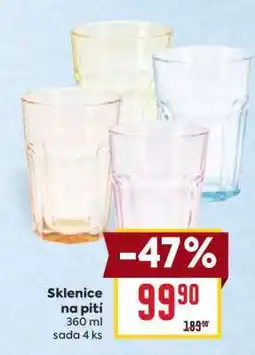 Billa Sklenice na pití nabídka