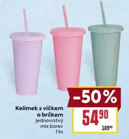 Billa Kelímek s víčkem a brčkem nabídka