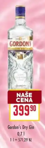Billa Gordon’s Dry Gin nabídka