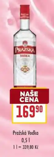 Billa Pražská Vodka nabídka